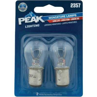 PEAK 2357 12.8/14V Mini Incandescent Automotive Bulb (2-Pack)