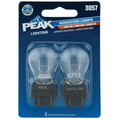 PEAK 3057 12.8/14V Mini Incandescent Automotive Bulb (2-Pack)